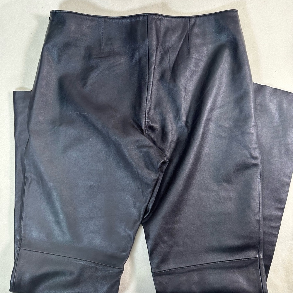 Moda International Women’s Genuine Leather Christie Fit Pants Size 10 - Picture 5 of 7